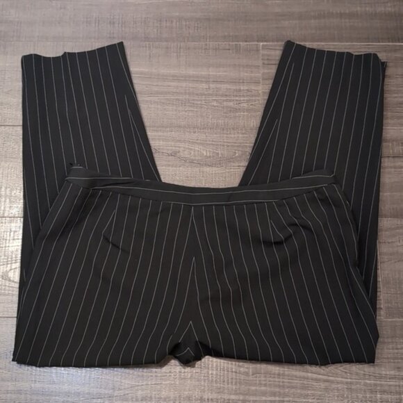 Peter Nygard Petites Cropped Pinstriped Pants Trousers Suiting Office 14P - Picture 7 of 11